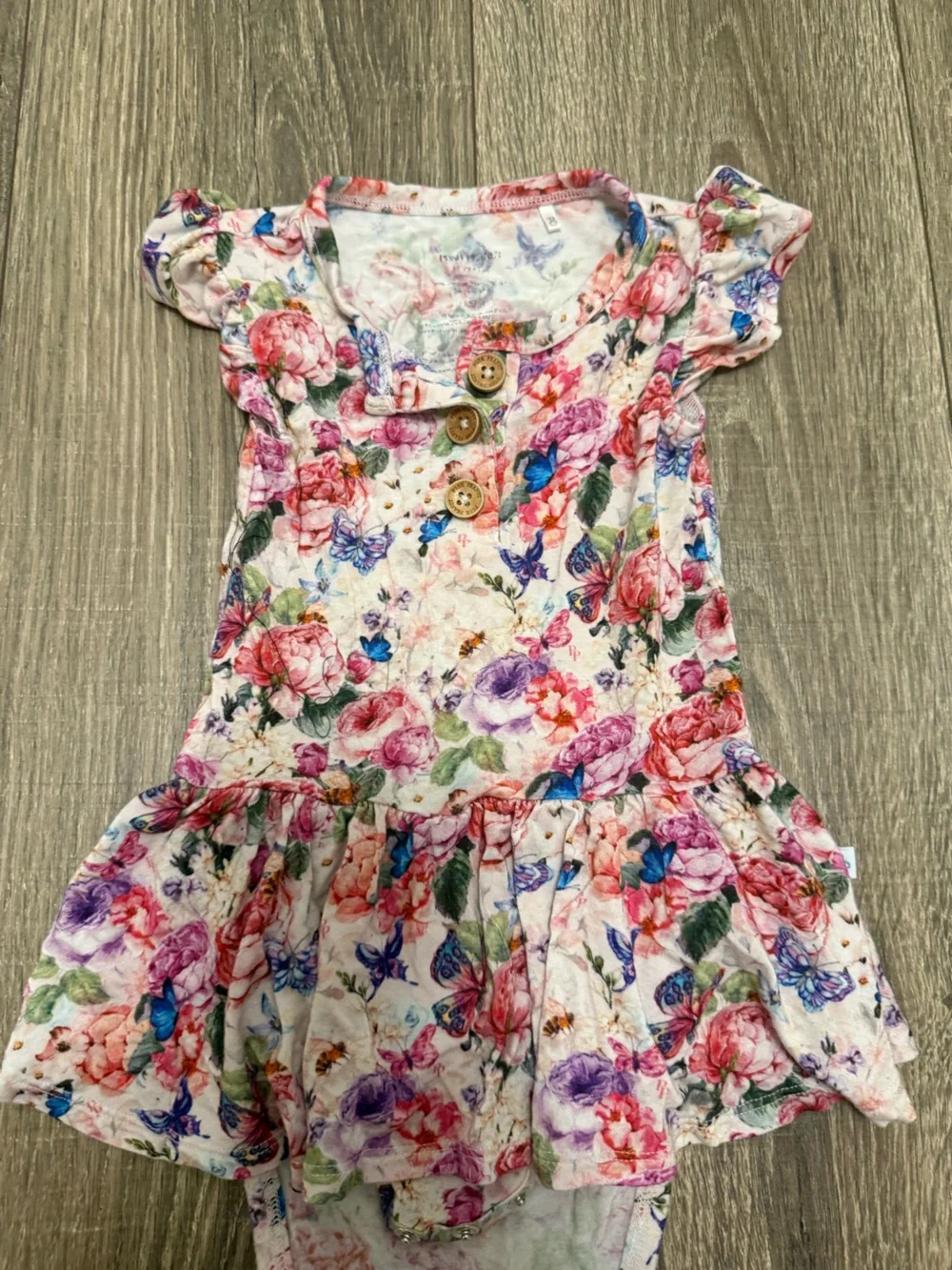 Posh Peanut Vivienne Twirl Bodysuit- 18 months